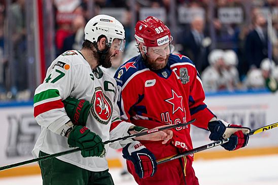 В решающем матче финала «Ак Барс» — ЦСКА произошла драка между Радуловым и Полтаповым